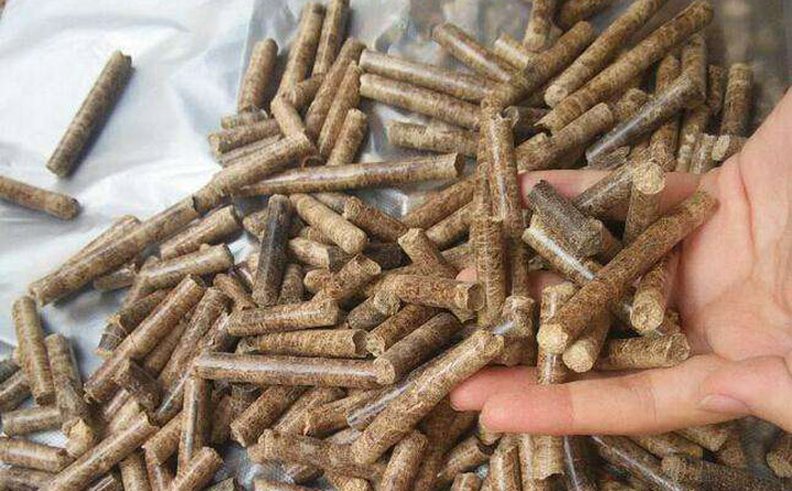 木屑榴莲视频成人官网加工的水葫芦生物质颗粒